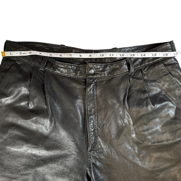 Vintage North Beach Leather - Michael Hoban Black Lambskin Pants- Men’s Size 34 - Picture 9 of 15